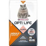 VERSELE LAGA - kattenvoer Opti Life Sensitive – voer voor volwassen katten zonder granen – met zalm – 2,5 kg