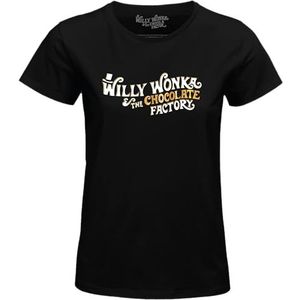 cotton division Wowonkats002 T-shirt voor dames (1 stuk), zwart.
