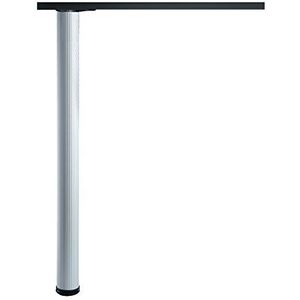 Home System 676567 Click tafelpoten, inklapbaar, 4-delig, zilver