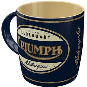 Nostalgic-Art Triumph Retro koffiemok 330 ml - Legendary Motorcycles - cadeau-idee voor motorrijders - vintage keramische mok