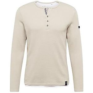 KEY LARGO Sandro Button Sweatshirt voor heren, grijs.