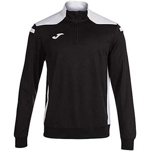 Joma 101952.102.S Sweatshirt met capuchon, zwart/wit, maat S, Zwart en wit.