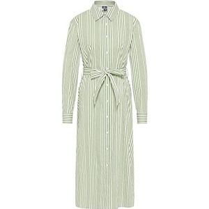 altiplano Robe chemise pour femme, blanc laine/olive clair, M