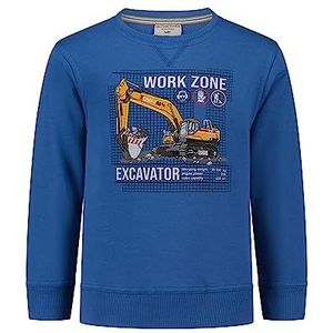 SALT AND PEPPER Excavator Print Emb Sweatshirt voor jongens, trainingspak voor jongens, Dusk blauw.