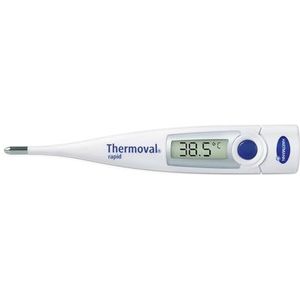 THERMOVAL - Thermomètre numérique rapide, idéal pour mesurer la fièvre à la maison, thermomètre numérique axielle, mesure rapide et précise, permet de mesurer la voie orale, axillaire ou rectale,
