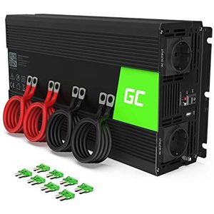 Green Cell® 3000 W/6000 W, 24 V, 220 V/230 V, zuivere spanningsinhoud, volt, vrachtwagen, zonne-energie, inverter DC AC, omvormer met sigarettenaansteker, elektrische stekker