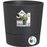 Elho Greensense Aqua Care Rond 30 - bloempot voor binnen en buiten - Ø 29,5 x H 29,1 cm - grijs/houtskoolgrijs