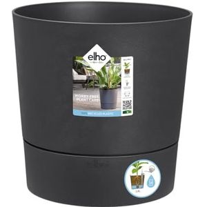 Elho Greensense Aqua Care Ronde 30 plantenbakken voor binnen en buiten, Ø 29,5 x H 29,1 cm, grijs/houtskool