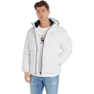 Tommy Jeans TJM Essential winterjas voor heren, Wit.