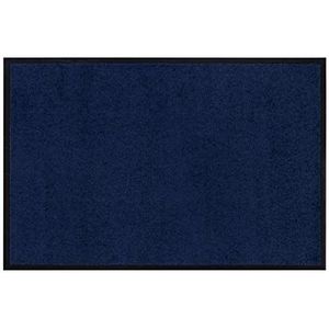 Andiamo Wasbare antislip deurmat voor binnen en buiten, blauw, afmetingen: 90 x 150 cm