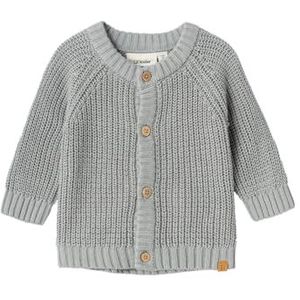 NAME IT Nbnemlen Ls Knit Card Lil Noos Uniseks Baby Cardigan, Kalksteen