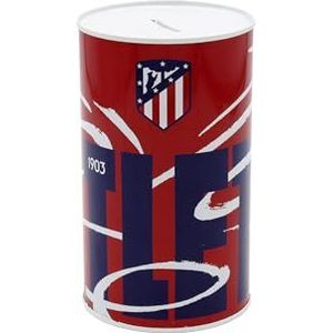 CyP Brands Atlético de Madrid Spaarpot, verzegeld metaal, rood, officieel product