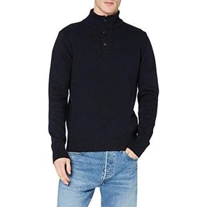 Schott NYC Pullover / sweater voor heren, Blauw (zwart)