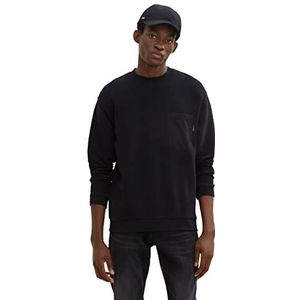 TOM TAILOR Denim Sweatshirt heren, 29999 - zwart, S, 2999, zwart
