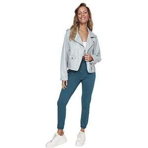 Trendyol Jogger Sweatpants Pantalon de survêtement, bleu, taille XL pour femme, bleu, XL