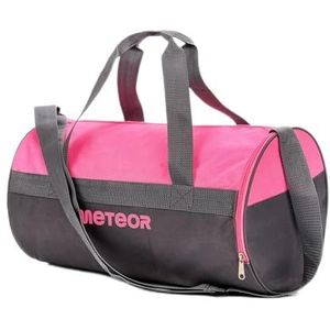 Sporttas Sport Bag ideaal voor Fitness Sportschool voor Dames en Heren Sporttas met een Schoenenzak Reistas (25L, Roze/grijs)