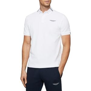 Hackett Am Tipped Polo met korte mouwen 3XL, Wit.