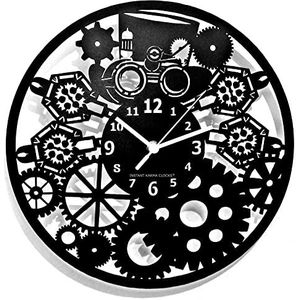 Instant Karma Clocks Wandklok in retrostijl, gegraveerd, cadeau-idee