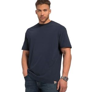 STHUGE 1/2 oversized rugprint T-shirt 1/2 heren, Navy Blauw