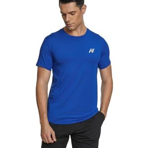 MEETWEE Sport T-shirt Running Top heren T-shirt, Blauw, XXL