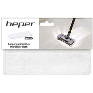BEPER P202VAL002 microvezeldoek, dweilpad, wasbaar, herbruikbaar, afmetingen: 34 x 10 cm, compatibel met 10 in 1 Beper-reinigings- en desinfectiedop, compatibel met andere bezem met hoofdmetingen