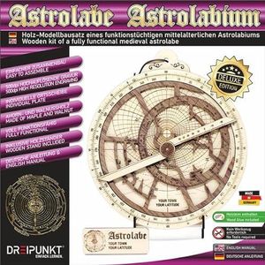 Bouwpakket Astrolabium Deluxe Edition: Edelhouten modelbouwset van een Astrolabium
