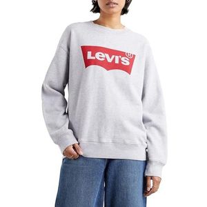 Levi's Graphic Standard Crewneck Sweatshirt voor dames (1 stuk), Grijze Heather