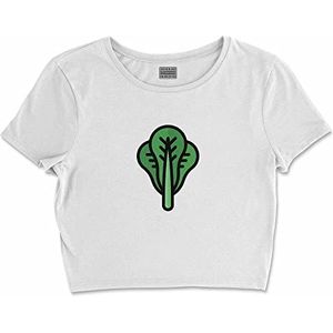 Bona Basics, Basic T-shirt met digitale print voor dames, 100% katoen, wit, casual, maat L, wit, L korte taille, Wit