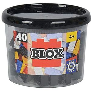 Simba - 104118895 – set bouwstenen – Blox 8-40 stuks – zwart