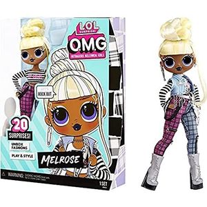 LOL Surprise OMG MELROSE Fashion pop met 20 verrassingen – Bevat een pop, outfits, accessoires & standaard - Verzamelbaar - Geschikt voor kids vanaf 4 jaar.