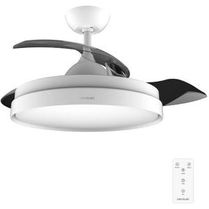 Cecotec EnergySilence Aero 4280 Plafondventilator met intrekbare bladen en onzichtbare witte lamp, 40 W, diameter 106 cm, timer, 3 lichttinten, zomer-/winterfunctie