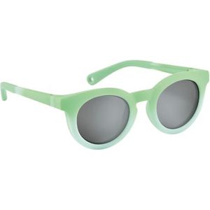 BÉABA, Zonnebril voor kinderen van 2-4 jaar, 100% uv-bescherming - CAT 3, zijdelingse bescherming, optimaal comfort, 360° verstelbare takken, zichtbaar, retro collectie, Happy Rainbow Green