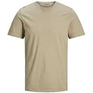 JACK & JONES Heren T-shirt van biologisch katoen, uniseks, Crockery/Detail: slank, XS, Crockery/detail: slim