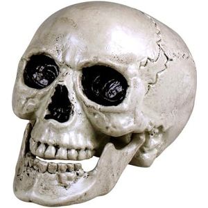 Boland 74362 - Maxilla doodshoofd met beweegbare beet grootte ca. 17 x 15 cm, schedel, botten, decoratie, Halloween, horror, feest, carnaval