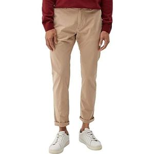 s.Oliver Chino Slim Fit herenbroek, bruin, 32 W/32 l, Bruin