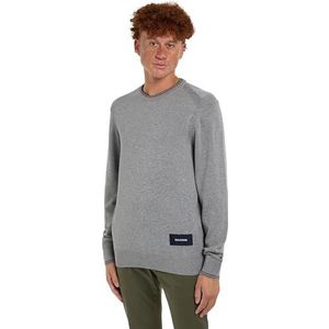 Tommy Hilfiger RWB Cotton Crew Neck Pull Homme, Gris clair., M