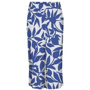 VERO MODA Vmeasy Joy Hw Pants Wvn Ga Damesbroek, Sneeuwwitje/Aop: alisa Mazarine Blue