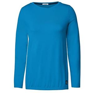 Cecil B319113 T-shirt met lange mouwen voor dames, Club Blue