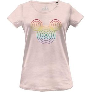 Disney Dames T-shirt, roze, L, Roze