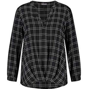 Samoon blouse dames, meerkleurig (motief zwart 1102)