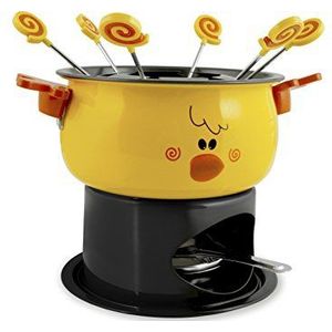 Home Fondue-set, antiaanbaklaag, 11-delig, decoratie voor eenden, keukenartikelen
