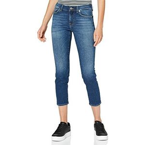 7 For All Mankind slim jeans dames, middenblauw