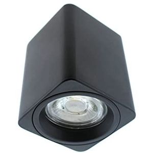 wonderlamp - Spot Surface BASIC zwart, rechthoekige plafondlamp, gefocust licht, GU10 lamp