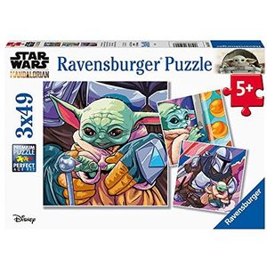 The Mandalorian Grogu Moments Puzzel (3x49 Stukjes) - Ravensburger