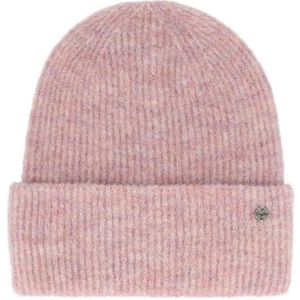 Eisglut Toffyl Alpaka Made in Germany, gebreide muts met klep, Mauve