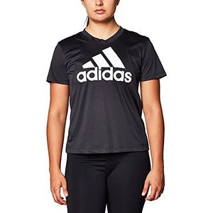 adidas Bos T-shirt met logo voor dames, Zwart/Wit