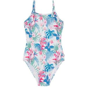 Pepe Jeans Maillot de bain une pièce à volants hibiscus pour fille, Rose (rose rose), 16 ans