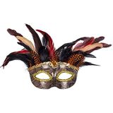 Boland 72218 - Voodoo Marasa - oogmasker - carnaval accessoires - Halloween themakostuum