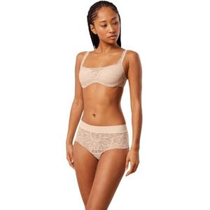 Triumph Illusie kanten bodysuit voor dames, naakt beige, 34, Nude Beige