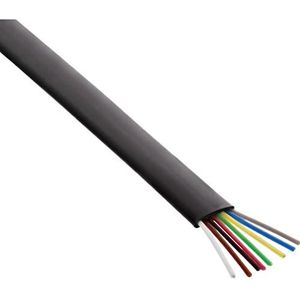 InLine 68818 modulaire kabel, 8-aderig, zwart, 100 m ring
